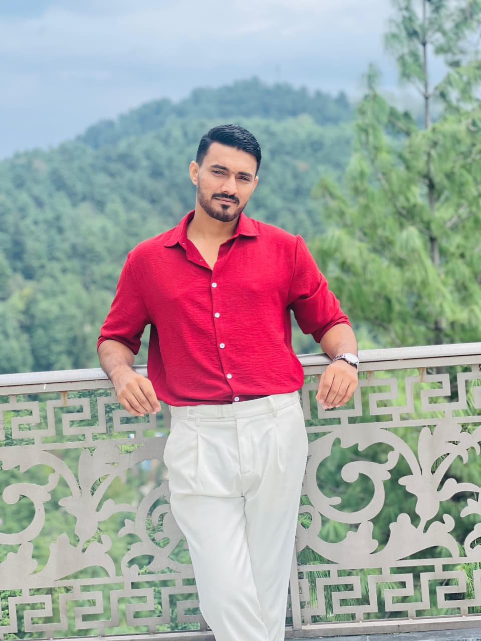 Men’s Red Dress Shirt