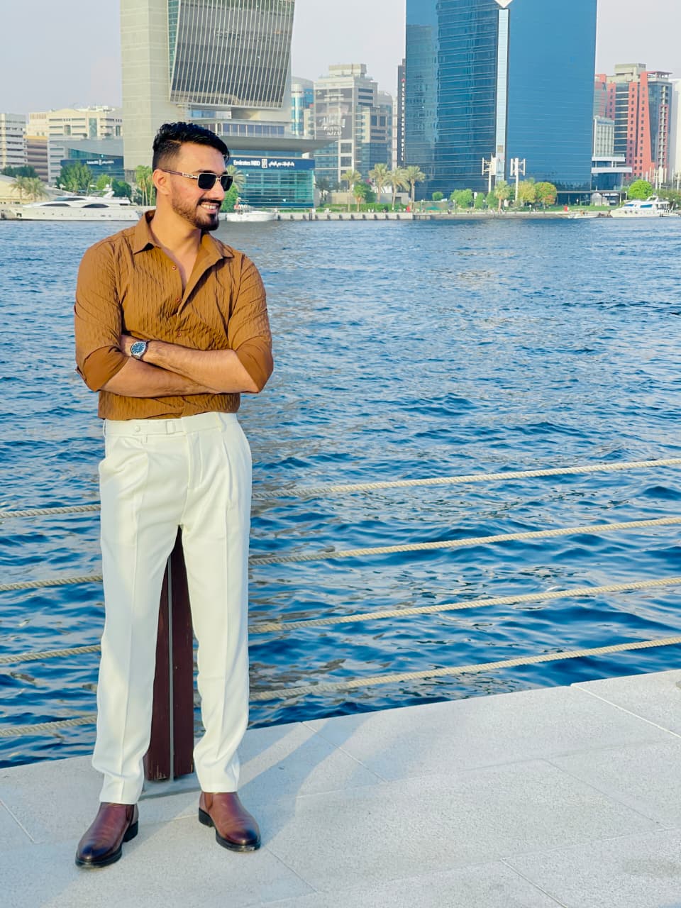 BROWN FULL SLEEVE SHIRT