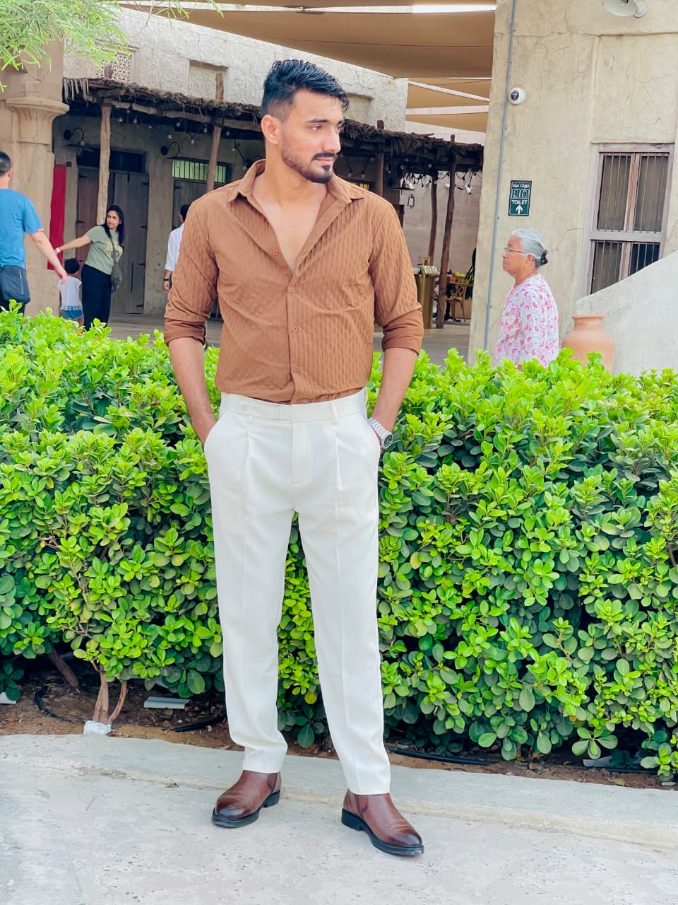 BROWN FULL SLEEVE SHIRT